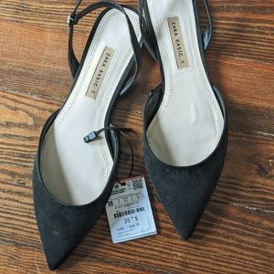ZARA Slingback Pointed Flats